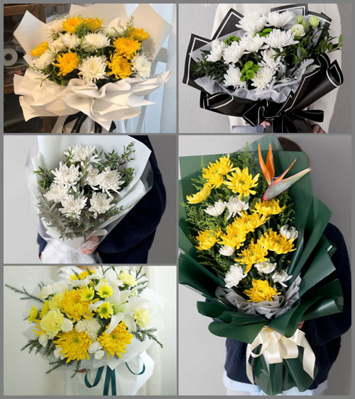 广东河源市龙川县龙母镇白事花束代送